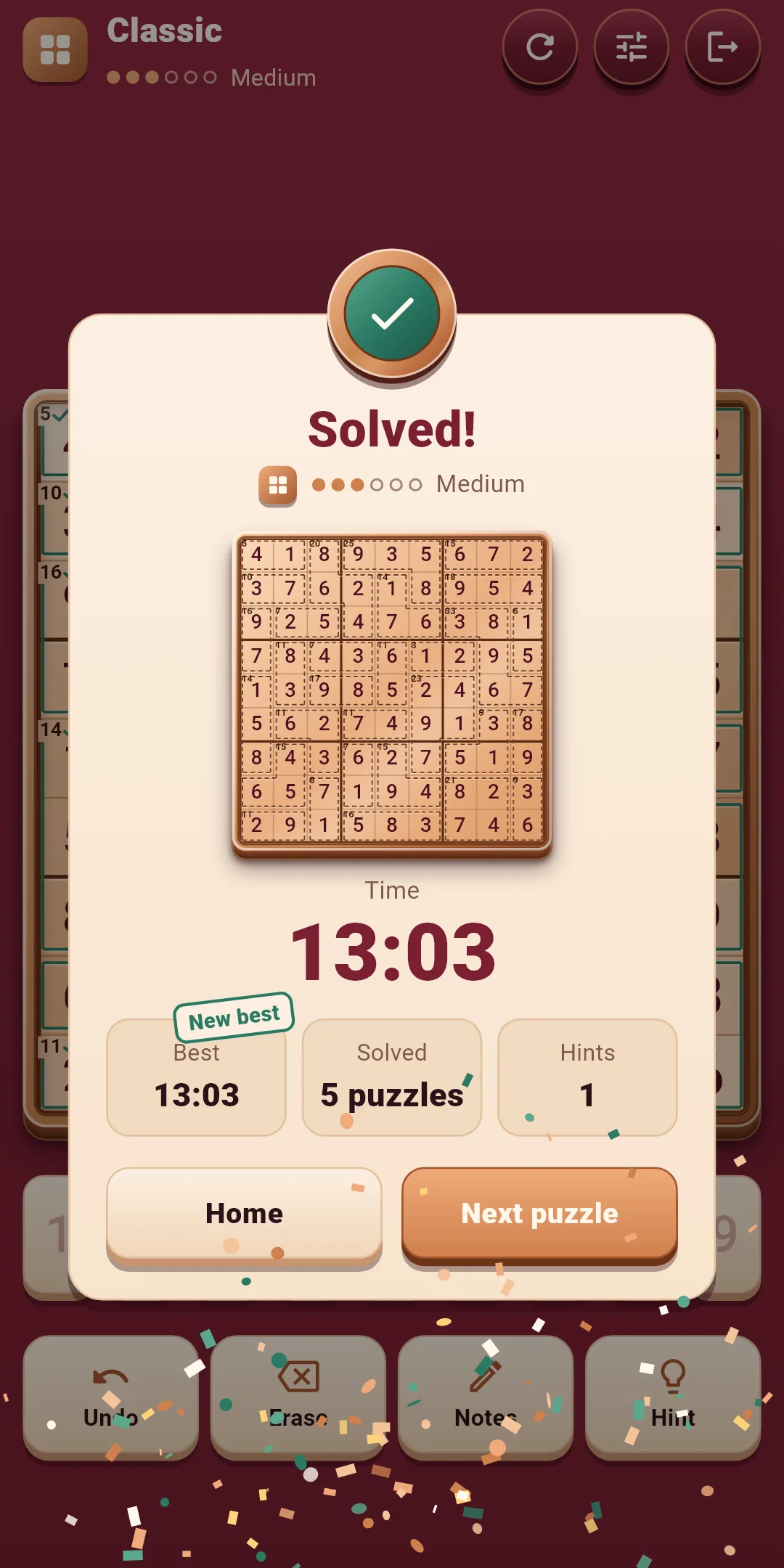 Classic — solved (new best)