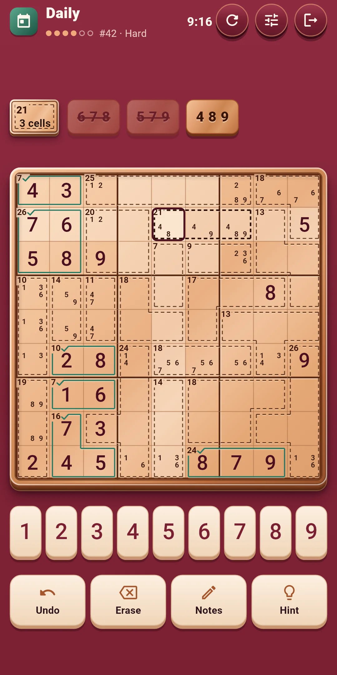 Daily — playing (cage combination helper)