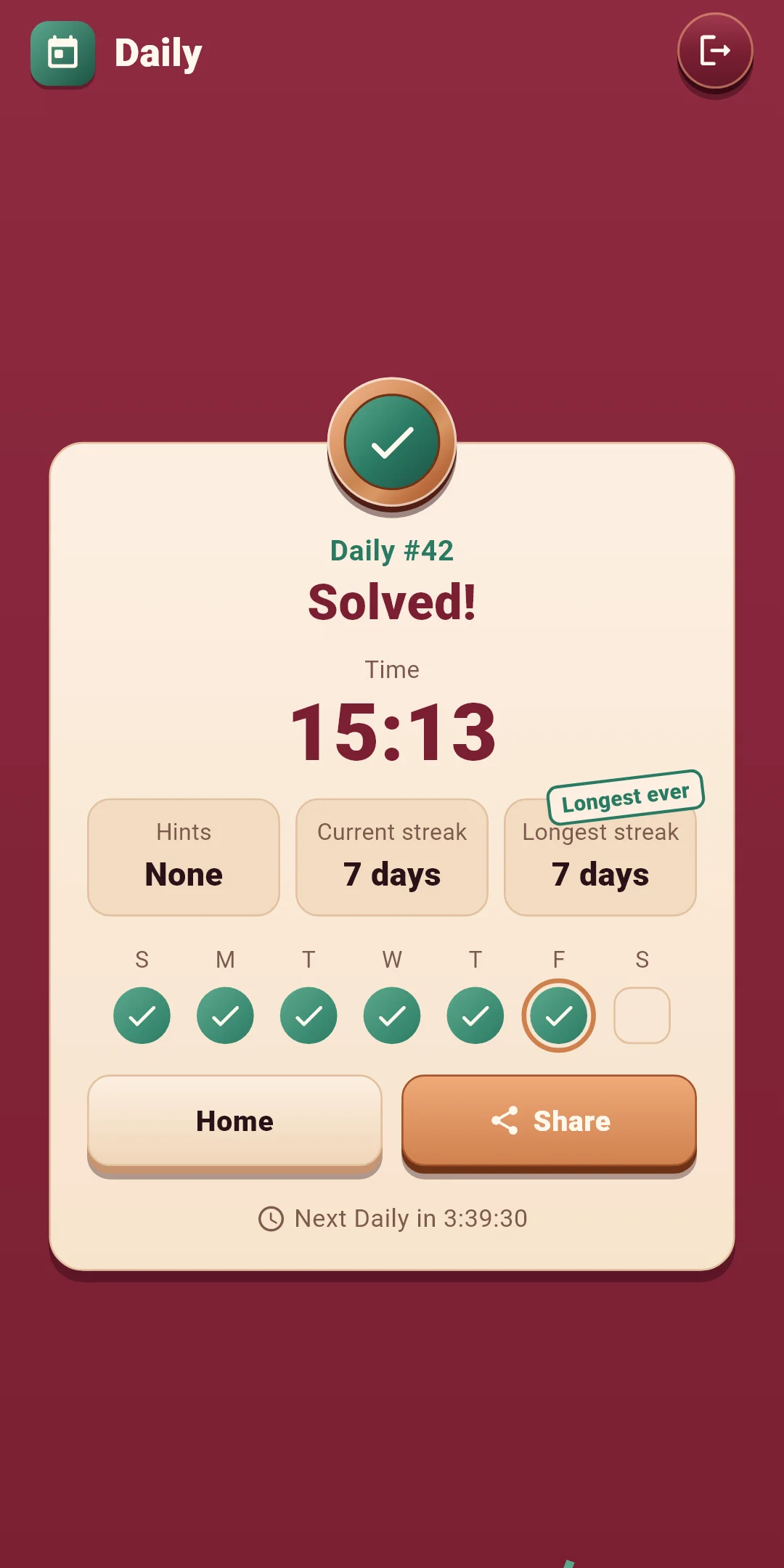 Daily — result