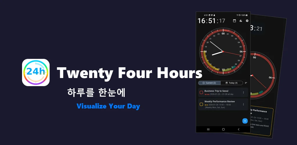 Twenty Four Hours - Visualize Your Day